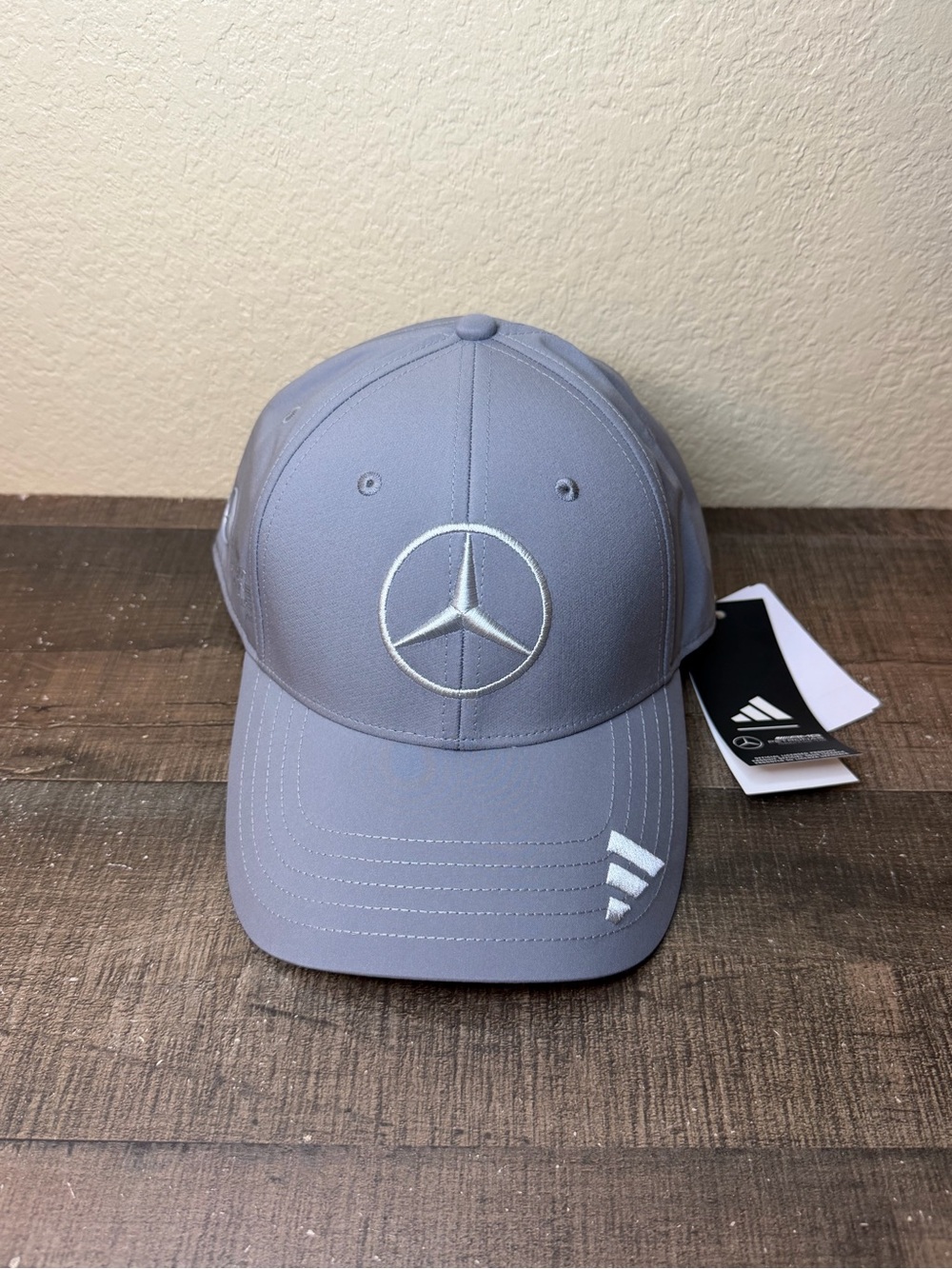 Adidas Mercedes AMG Petronas Formula Team Silver Driver Hat OSFM.